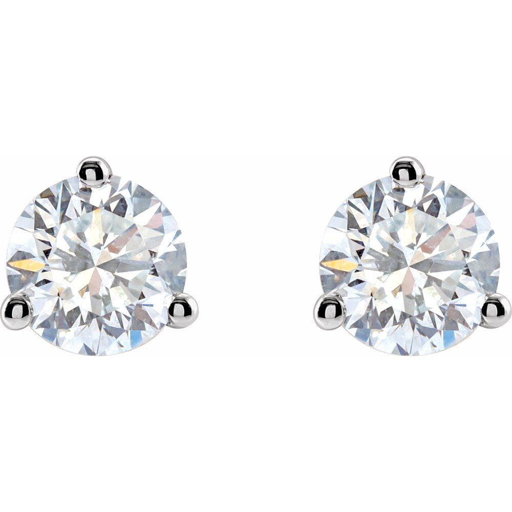 3 Prong Round Martini Studs