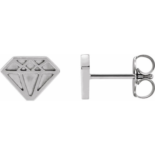 14K Tiny Diamond Stud