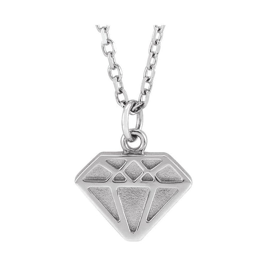 Tiny Diamond Shaped Necklace