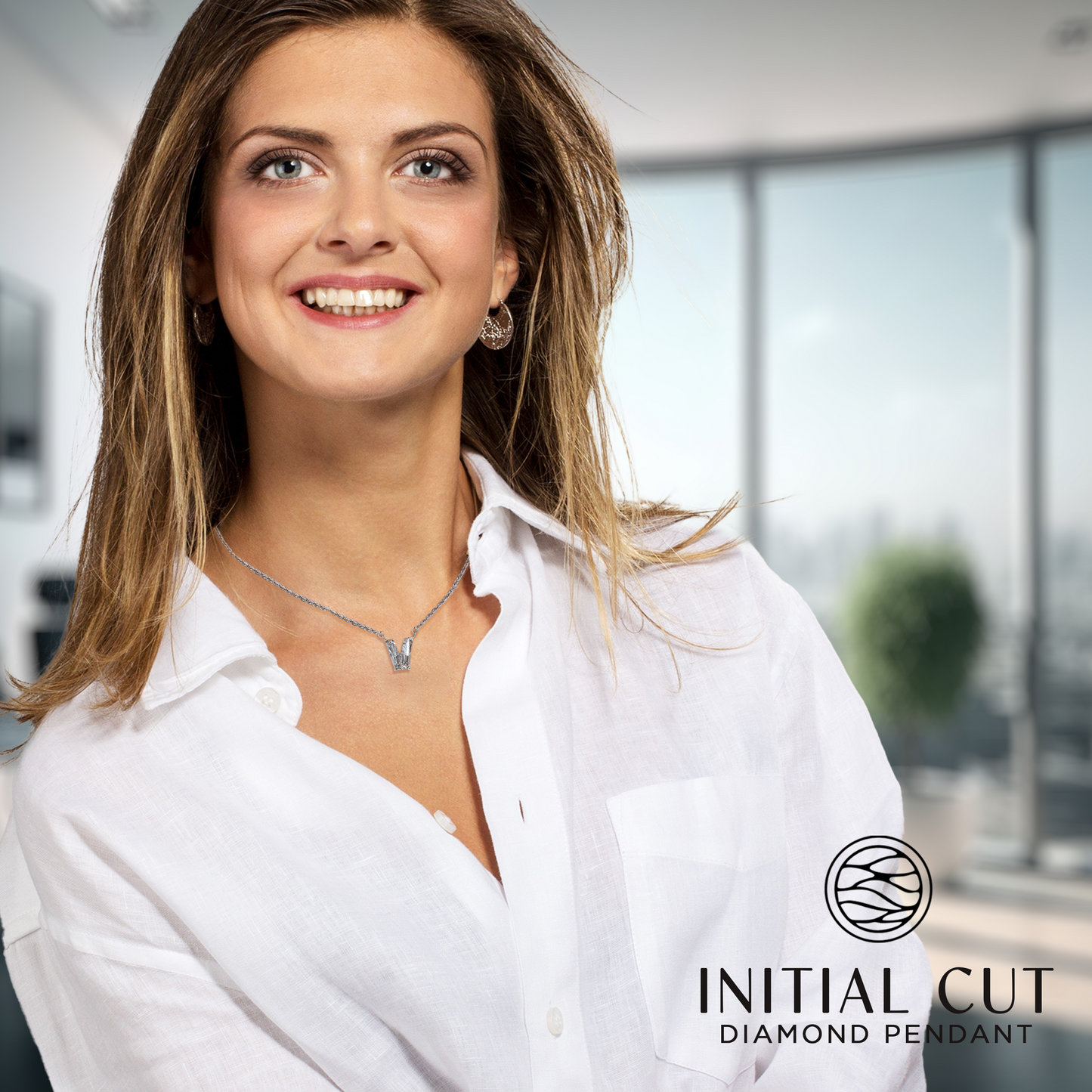 Diamond Initial Pendant Collection