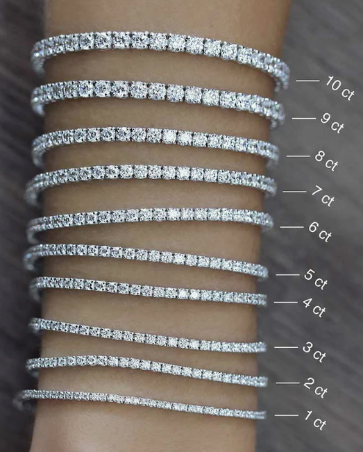 Tennis Bracelet Round Lab Grown Diamond