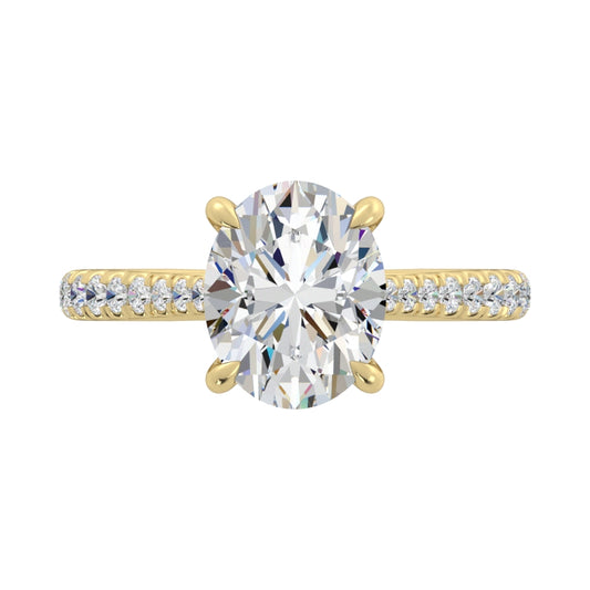 Cathedral Diamond Ring