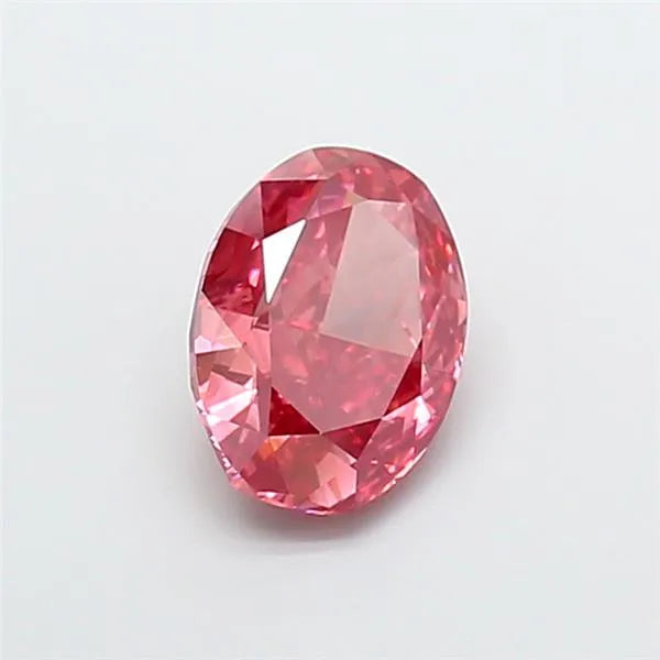 3.00ct Oval Lab Grown Diamond (Colour Fancy Vivid Pink, Clarity VS1, IGI Certified)