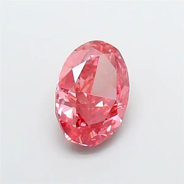 3.08ct Oval Lab Grown Diamond (Colour Fancy Vivid Pink, Clarity VVS2, IGI Certified)