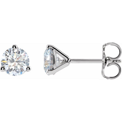 3 Prong Round Martini Studs