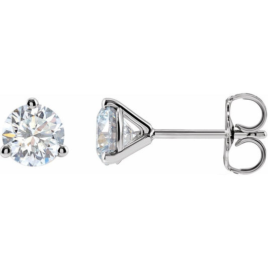 3 Prong Round Martini Studs
