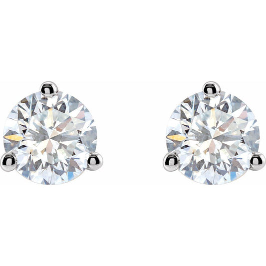 3 Prong Round Martini Studs