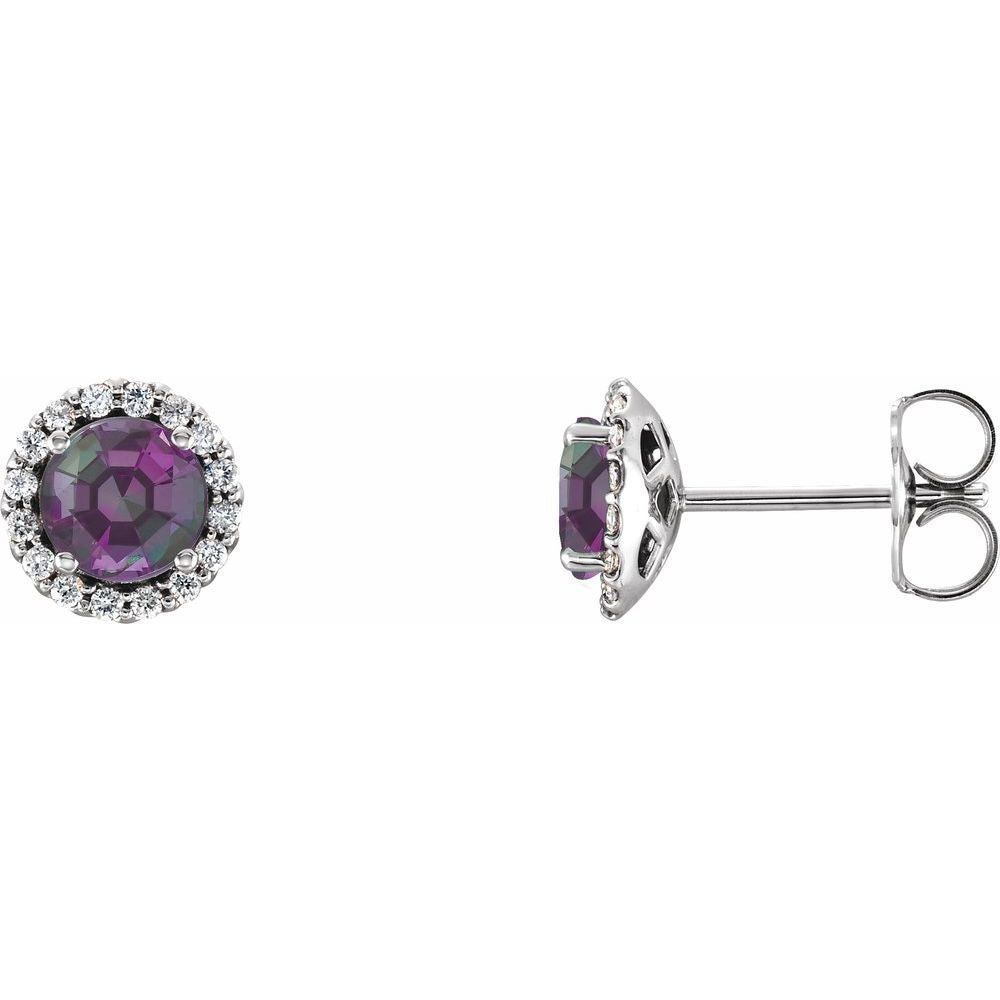 Gemstone & Diamond Earrings