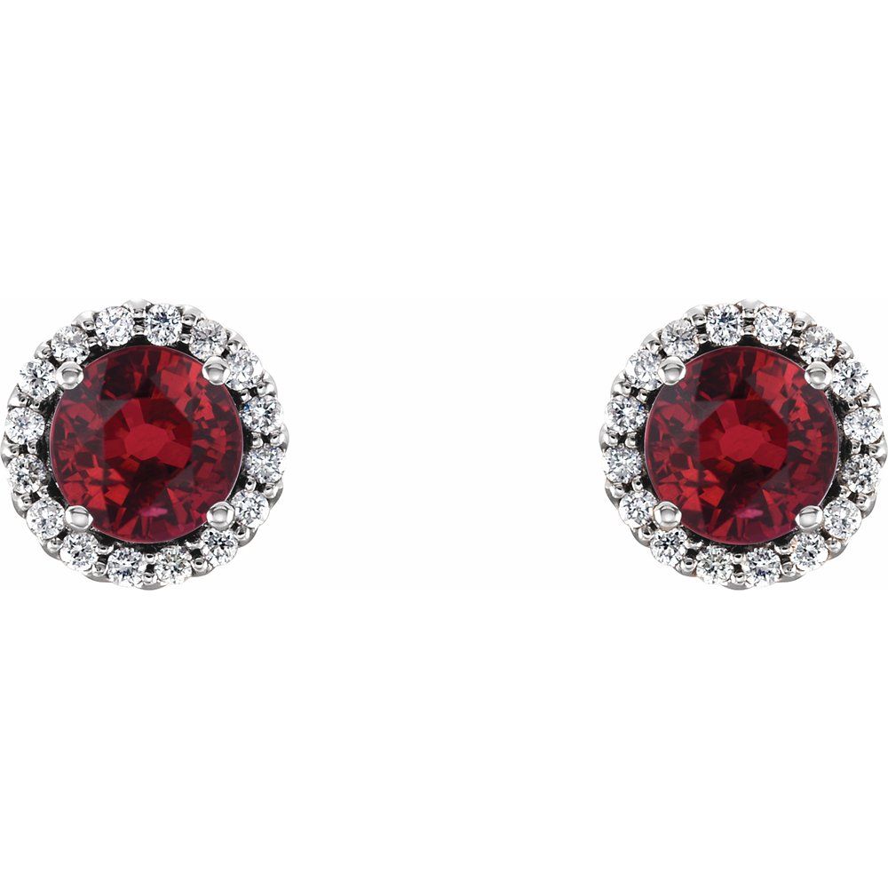 Gemstone & Diamond Earrings