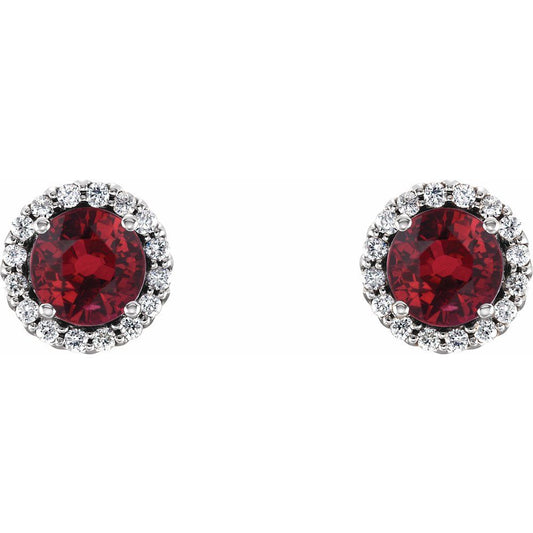 Gemstone & Diamond Earrings