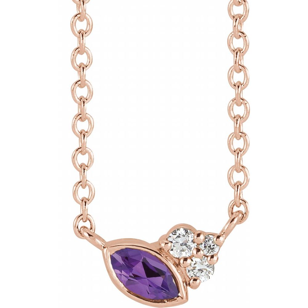 Offset Marquise Pendant