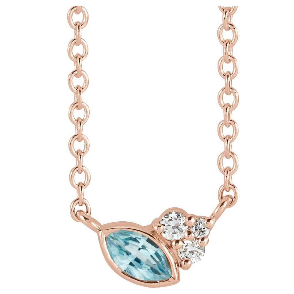Offset Marquise Pendant