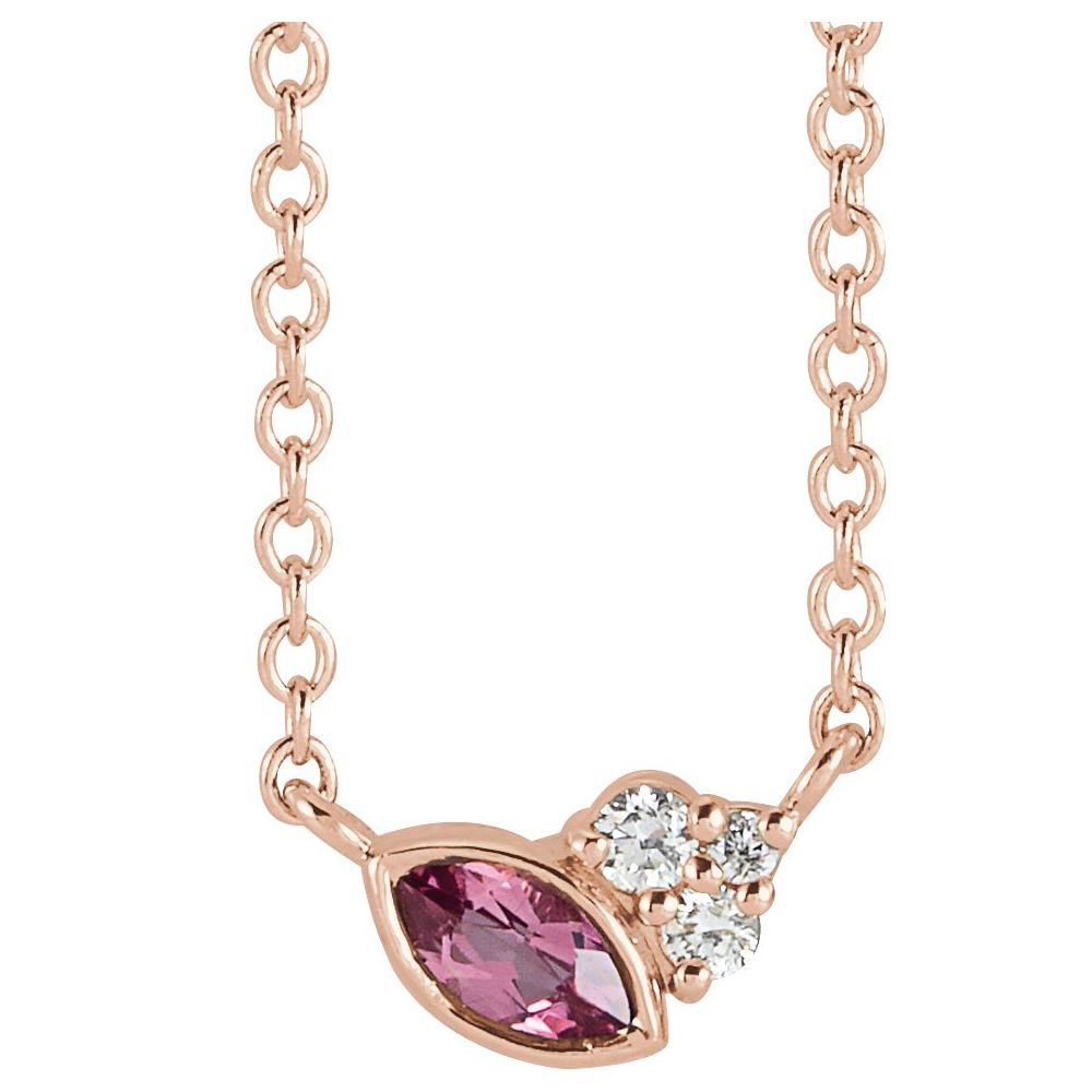 Offset Marquise Pendant