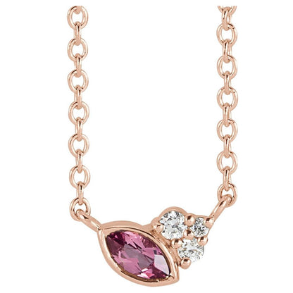 Offset Marquise Pendant