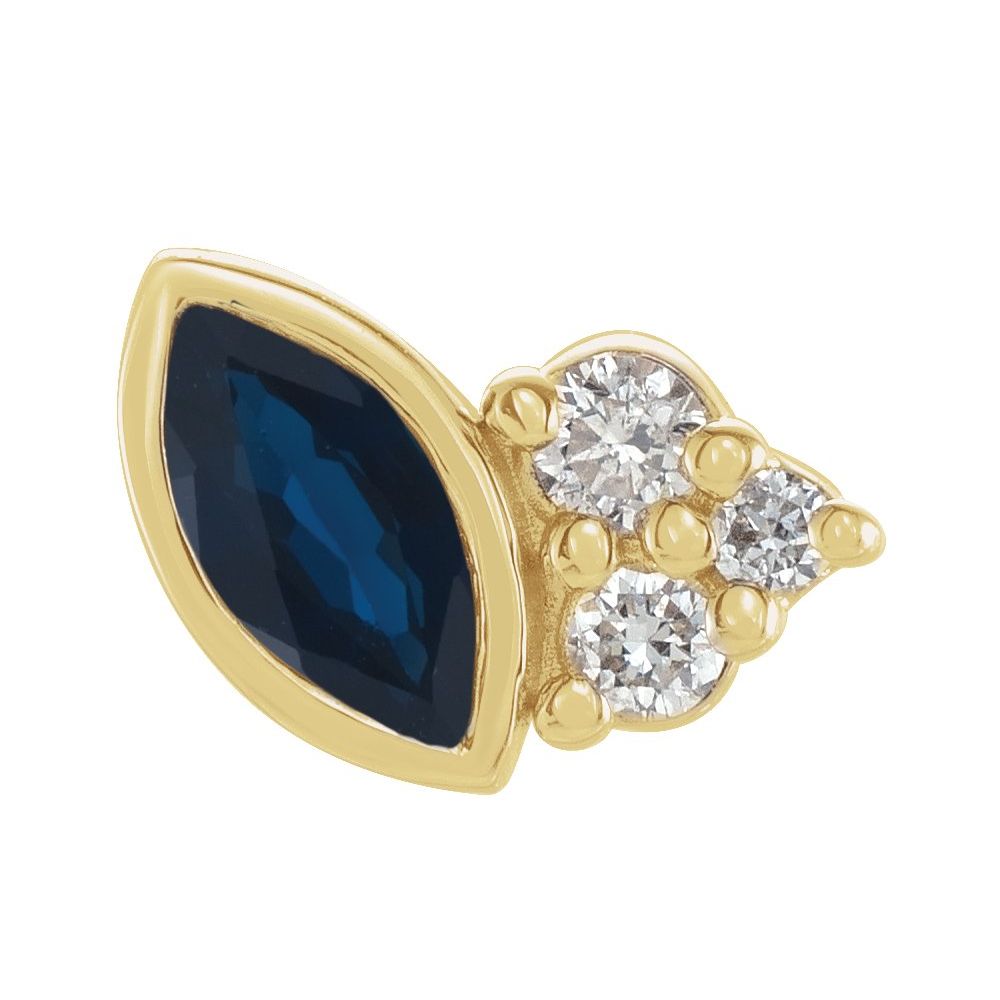 Offset Marquise Studs