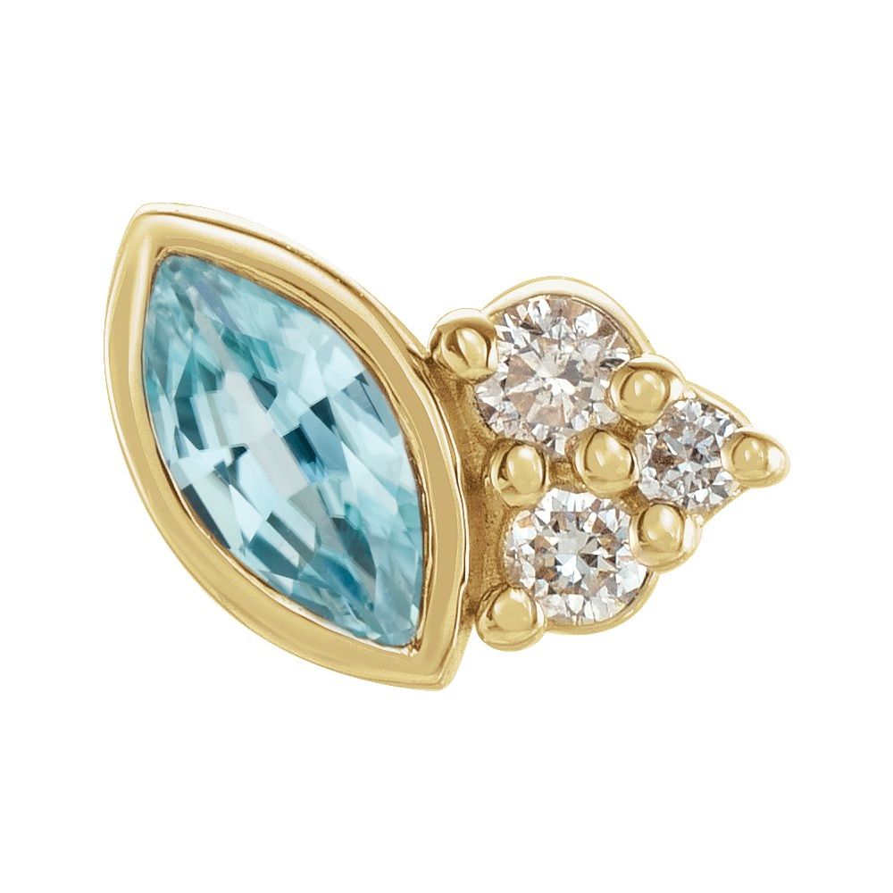 Offset Marquise Studs