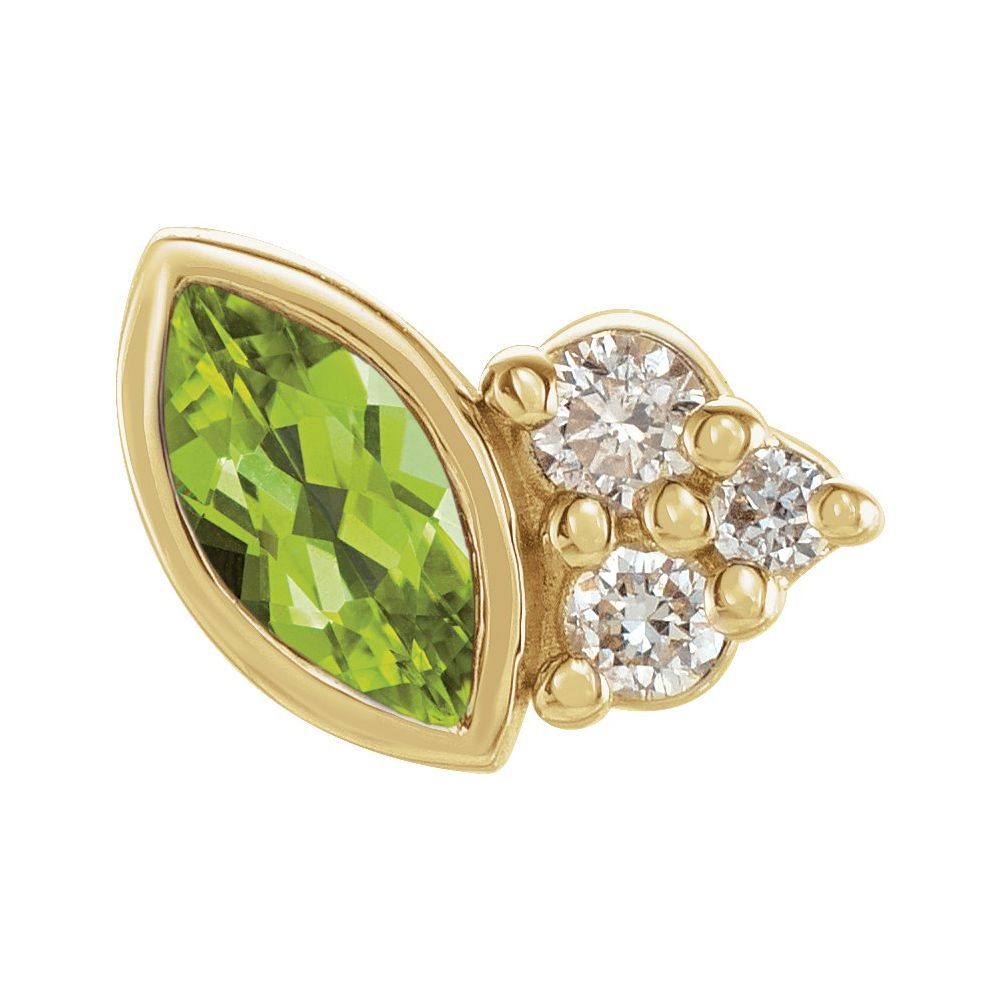 Offset Marquise Studs