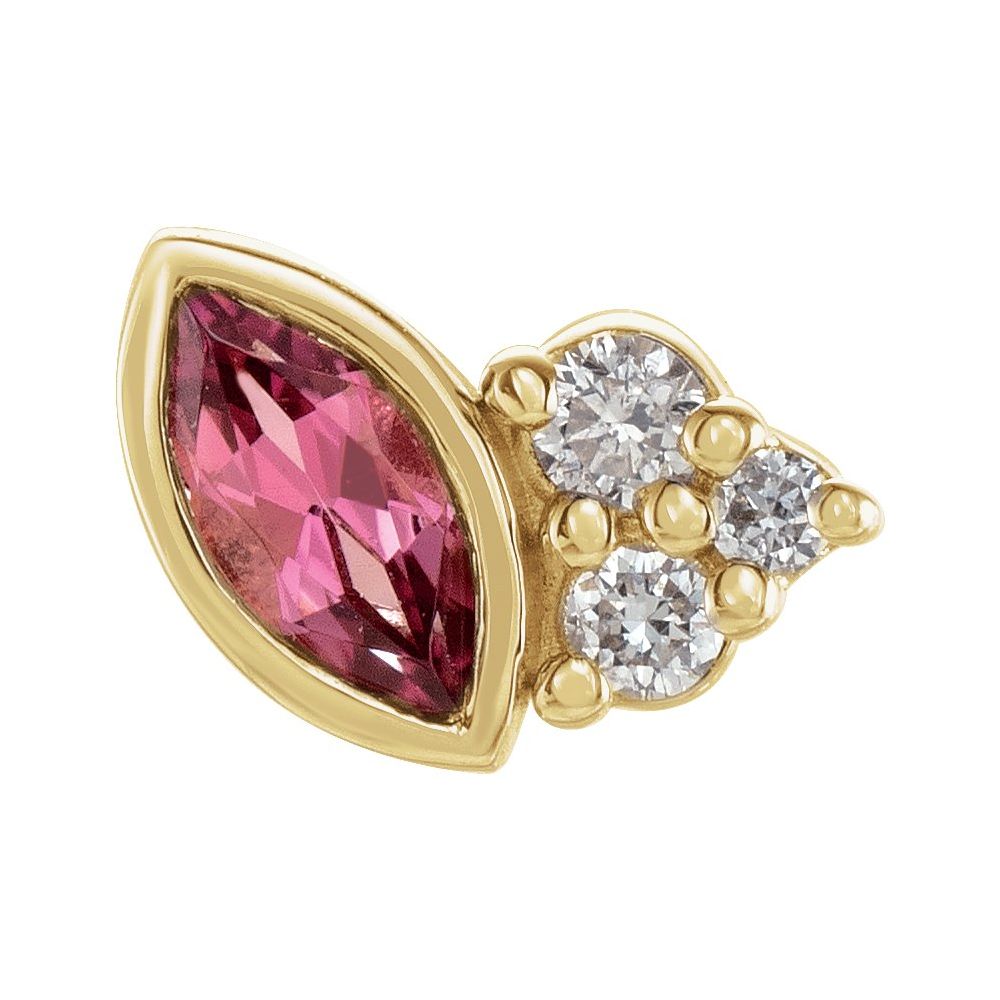Offset Marquise Studs