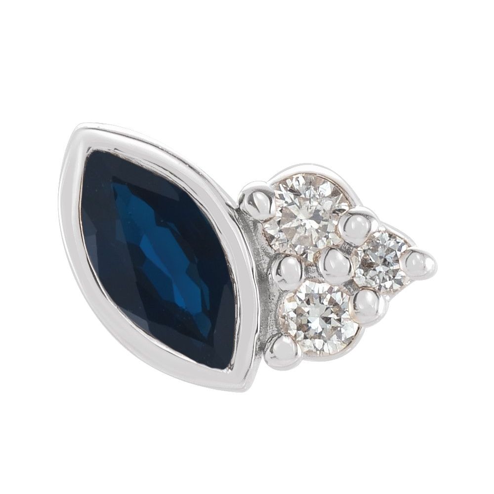 Offset Marquise Studs