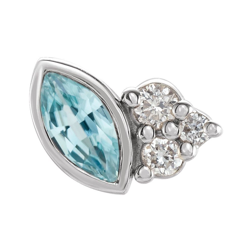 Offset Marquise Studs