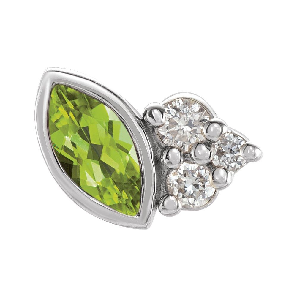 Offset Marquise Studs