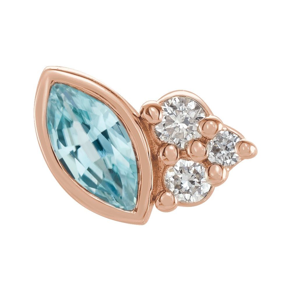Offset Marquise Studs