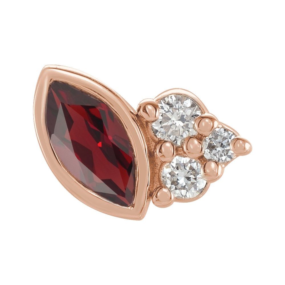 Offset Marquise Studs