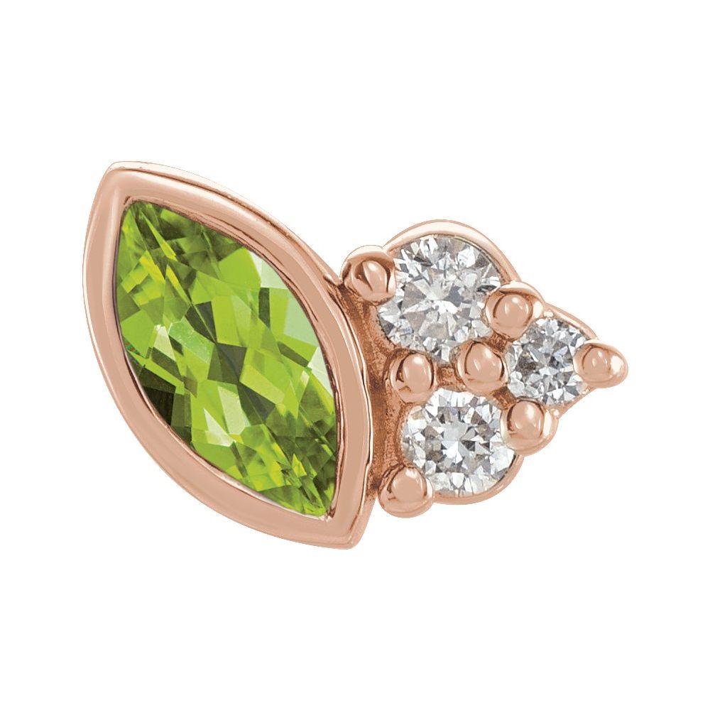 Offset Marquise Studs