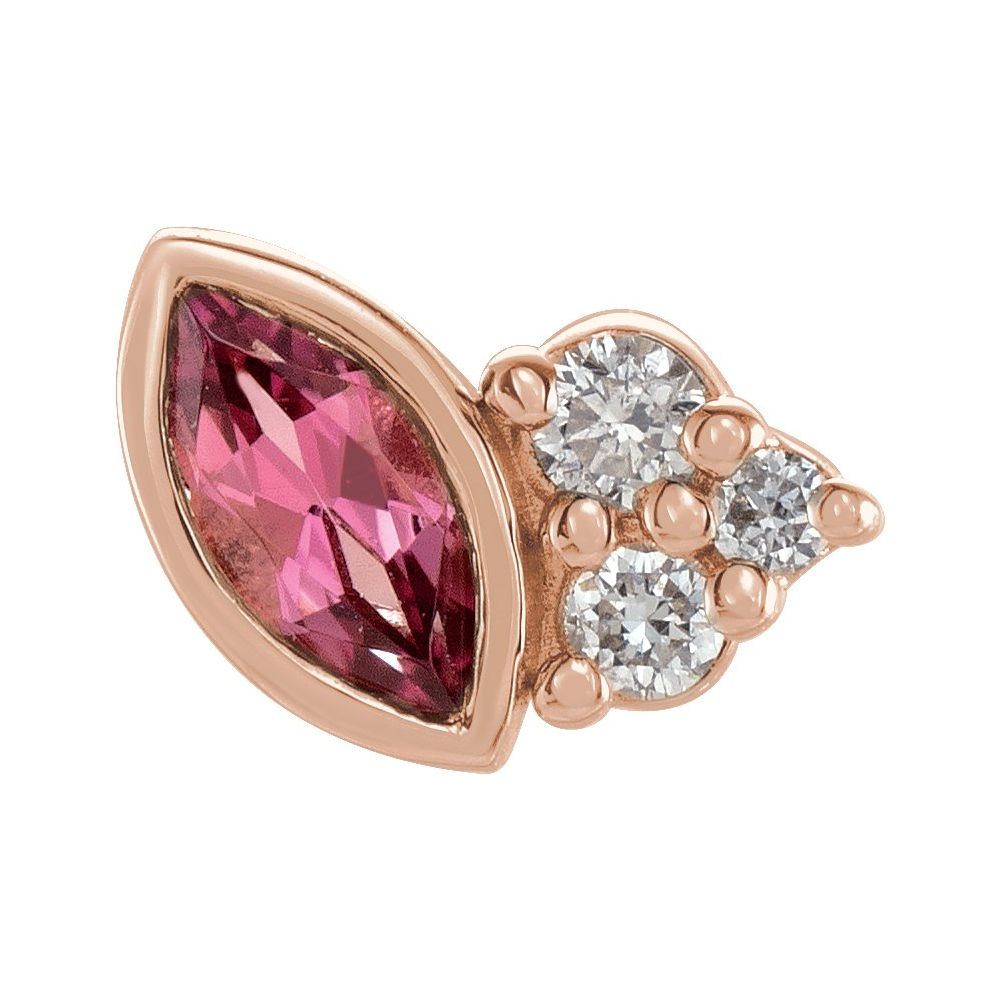 Offset Marquise Studs