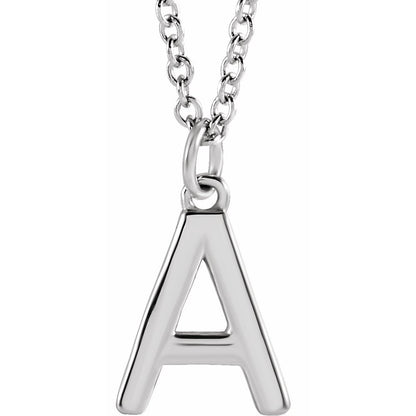 14k Gold Initial Pendant Necklace