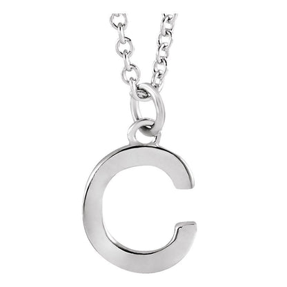 14k Gold Initial Pendant Necklace