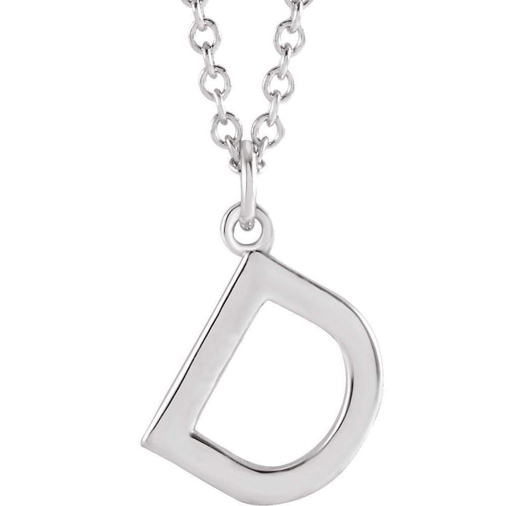 14k Gold Initial Pendant Necklace