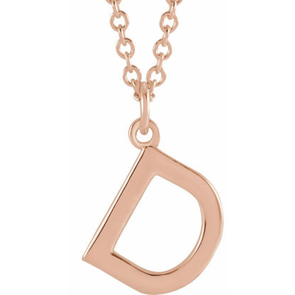14k Gold Initial Pendant Necklace