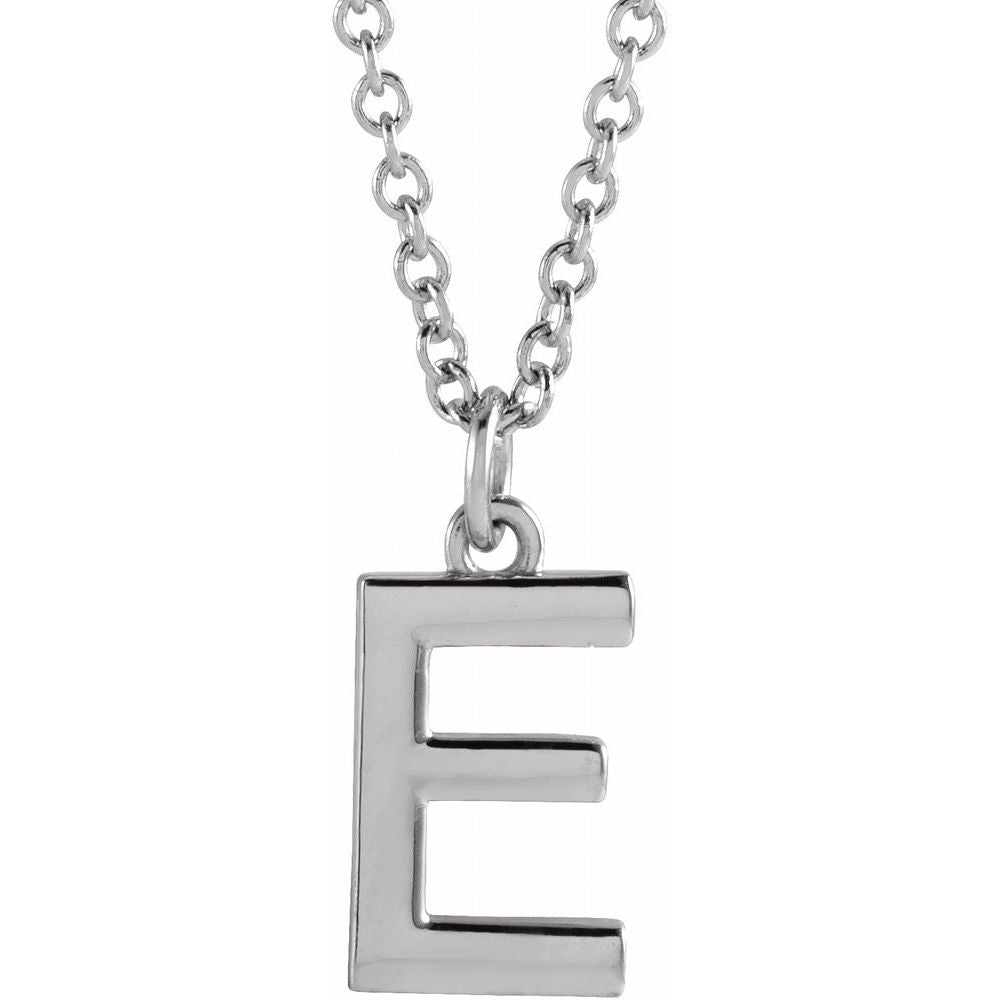 14k Gold Initial Pendant Necklace