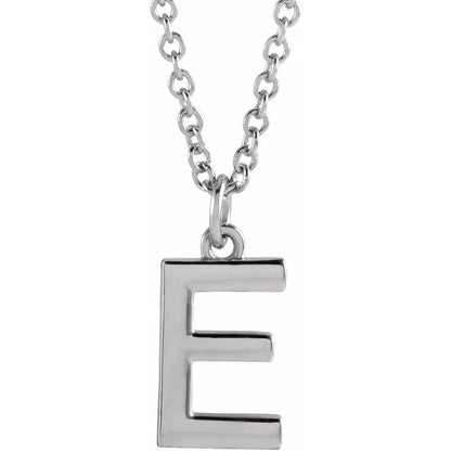 14k Gold Initial Pendant Necklace