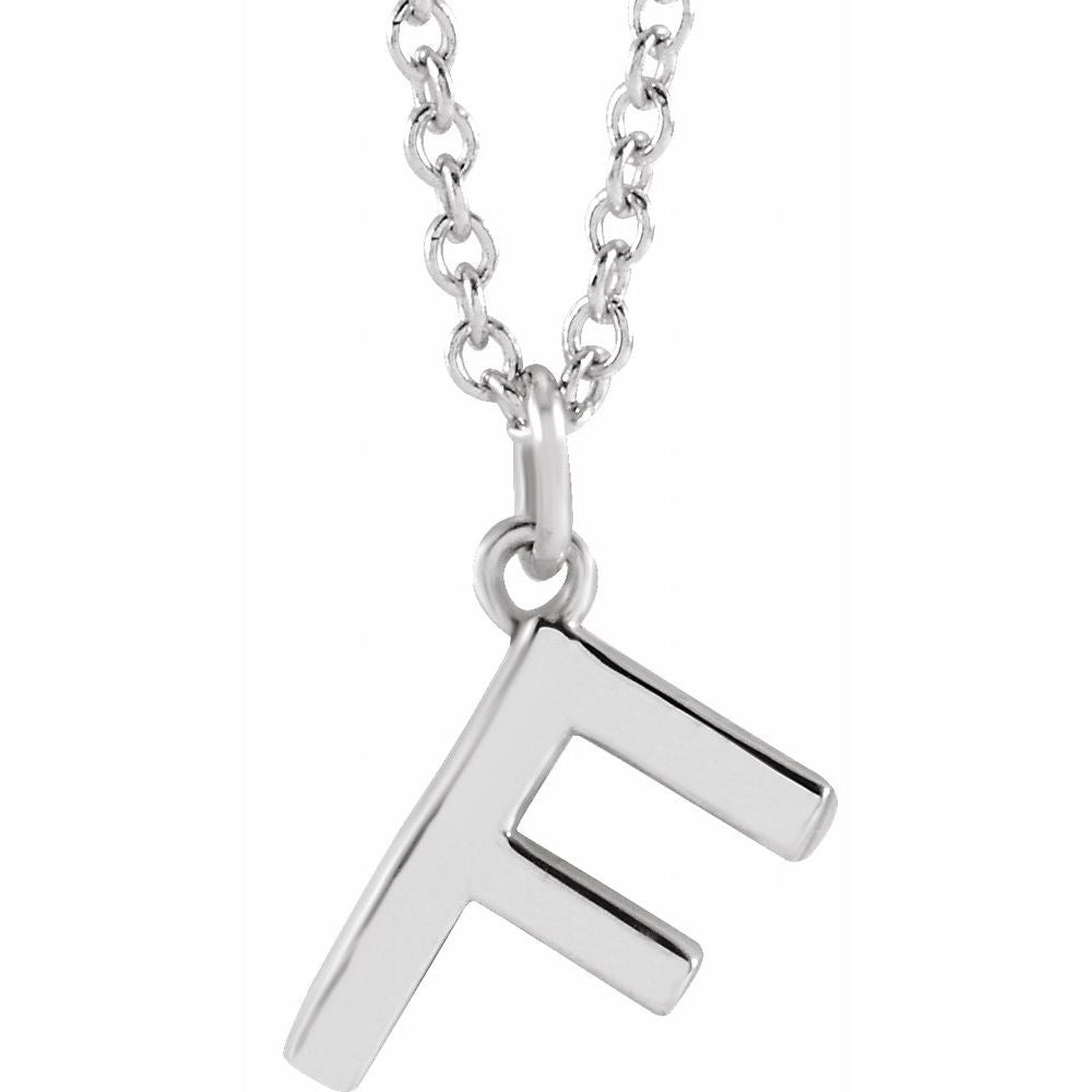 14k Gold Initial Pendant Necklace
