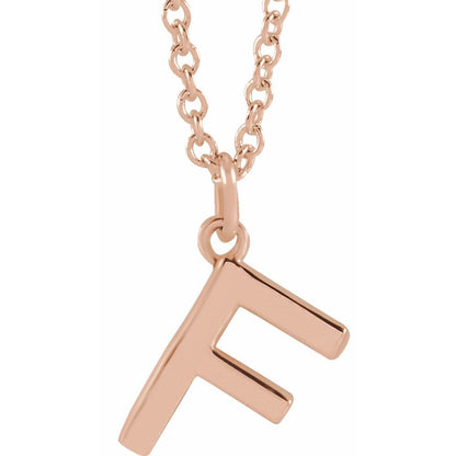 14k Gold Initial Pendant Necklace