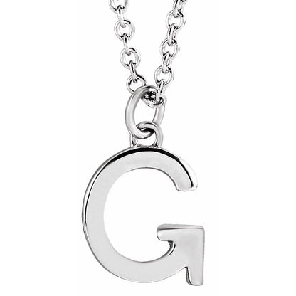 14k Gold Initial Pendant Necklace