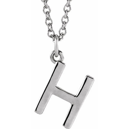 14k Gold Initial Pendant Necklace