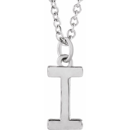 14k Gold Initial Pendant Necklace