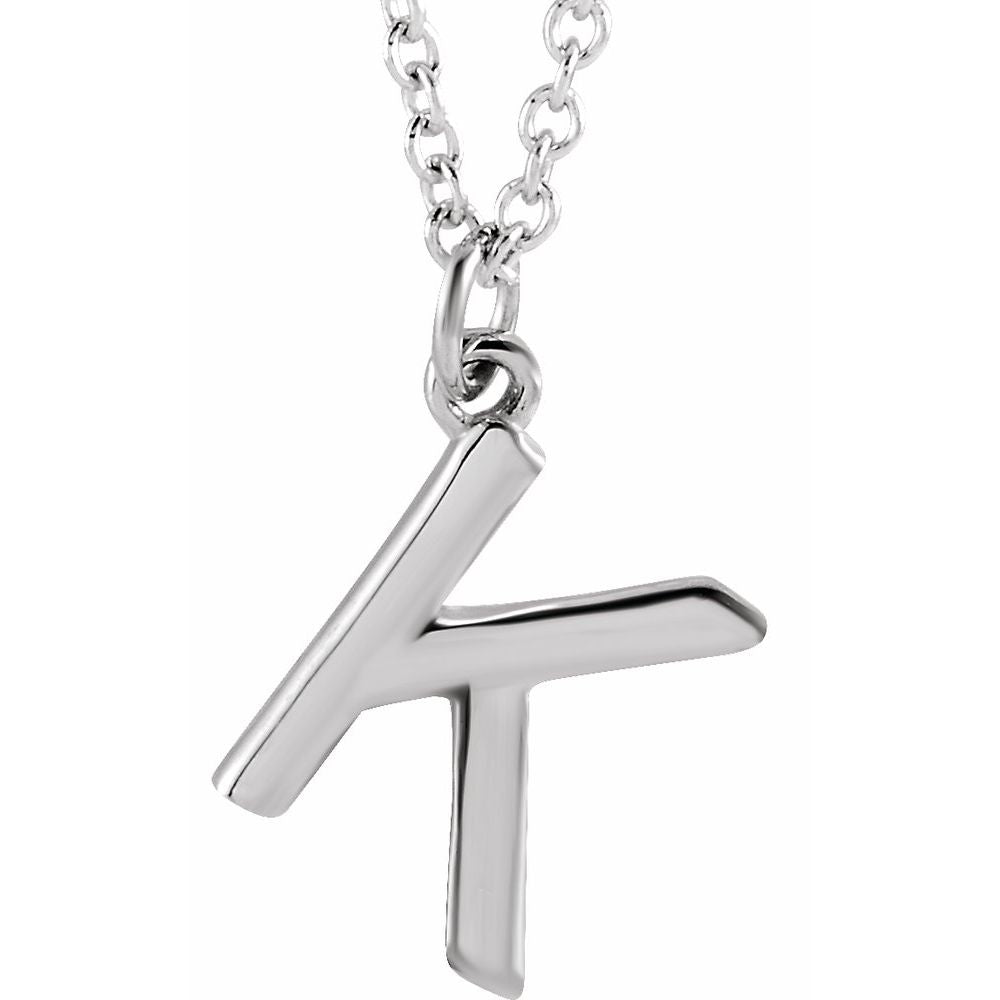14k Gold Initial Pendant Necklace