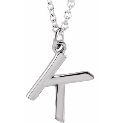 14k Gold Initial Pendant Necklace