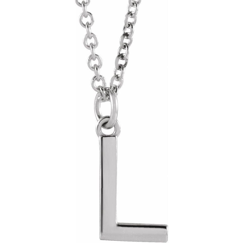14k Gold Initial Pendant Necklace