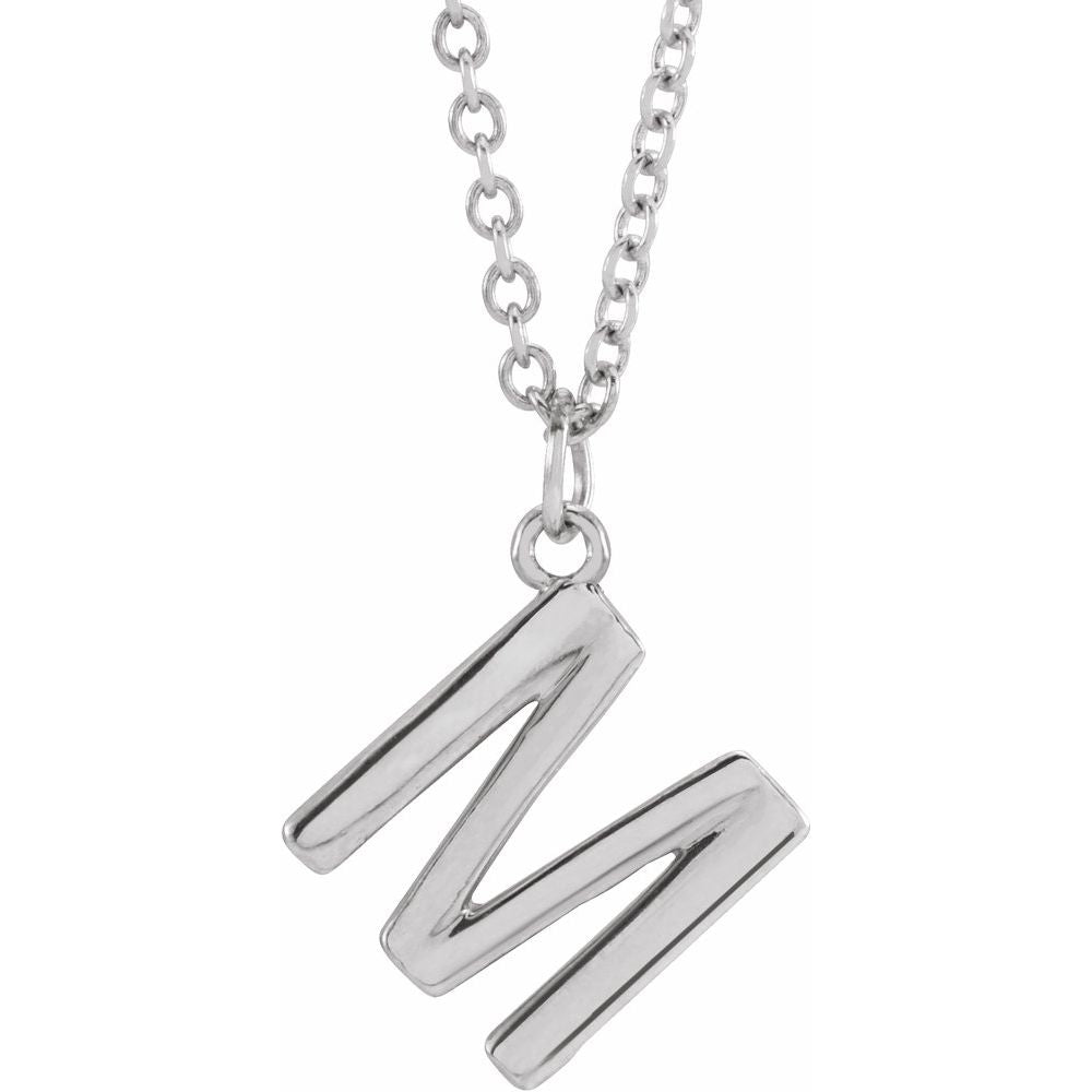 14k Gold Initial Pendant Necklace