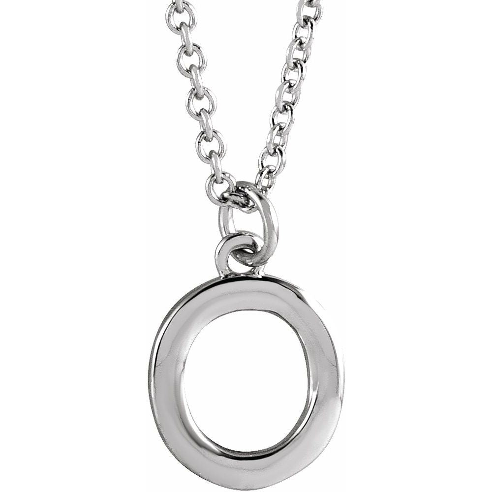 14k Gold Initial Pendant Necklace