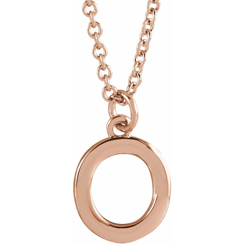 14k Gold Initial Pendant Necklace