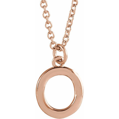 14k Gold Initial Pendant Necklace