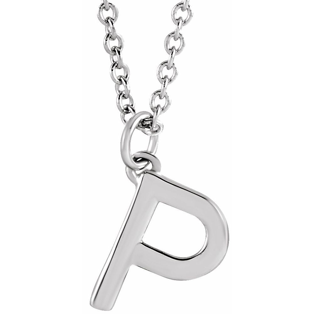 14k Gold Initial Pendant Necklace