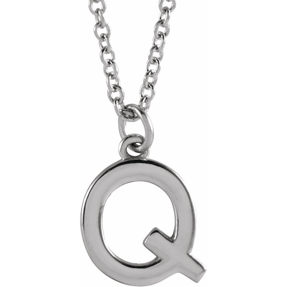 14k Gold Initial Pendant Necklace