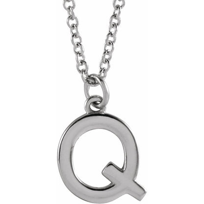 14k Gold Initial Pendant Necklace